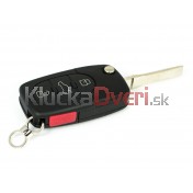 Obal kľúča, holokľúč, trojtlačítkový  pre Audi A4